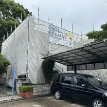 徳島市上八万町　Ｈ様邸　屋根外壁塗装工事